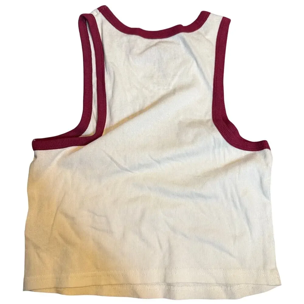 Harvard University Collegiate Tank Top, White Maroon, Youth Size 8/10, NWT